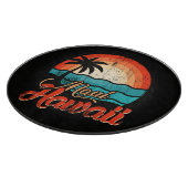 Palmenstrand Hawaii-Strand Schneidebrett (Ecke)