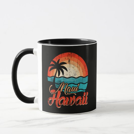 Palmenstrand Hawaii-Strand Tasse (Links)