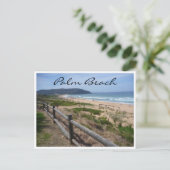 Palmenstrand Postkarte (Stehend Vorderseite)