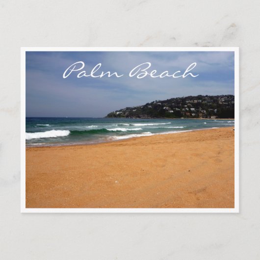 Palmenstrand Postkarte (Vorderseite)