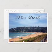 Palmenstrand Postkarte (Vorne/Hinten)