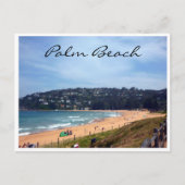 Palmenstrand Postkarte (Vorderseite)