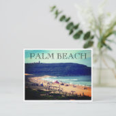 Palmenstrand Sommer Postkarte (Stehend Vorderseite)