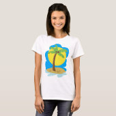 Palmenstrand T-Shirt (Vorne ganz)