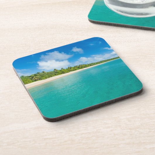 Palmenstrand, Tonga Getränkeuntersetzer (Linke Seite)