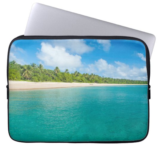 Palmenstrand, Tonga Laptopschutzhülle (Vorderseite)