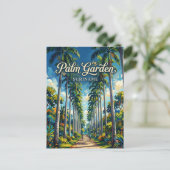 Palmentuin Suriname Postkarte (Stehend Vorderseite)