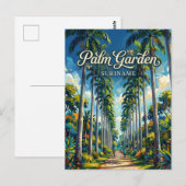 Palmentuin Suriname Postkarte (Vorne/Hinten)