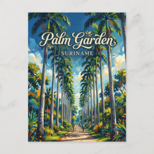 Palmentuin Suriname Postkarte