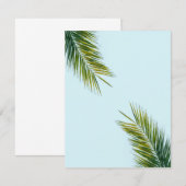 Palmenzweig Begleitkarte (Vorne/Hinten)