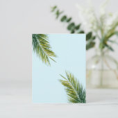 Palmenzweig Begleitkarte (Stehend Vorderseite)