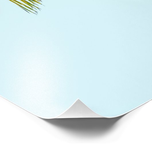 Palmenzweig Fotodruck (Ecke)