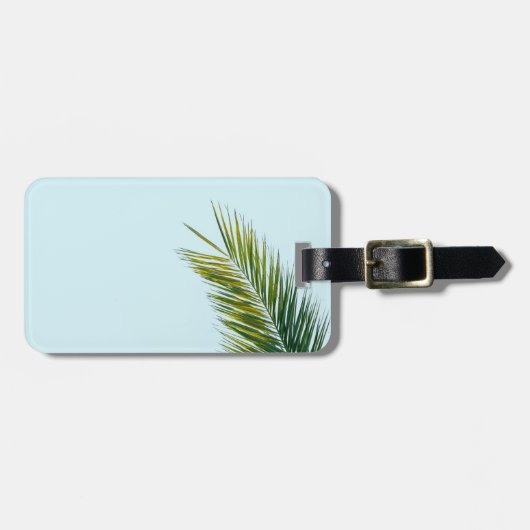 Palmenzweig Gepäckanhänger (Vorderseite horizontal)