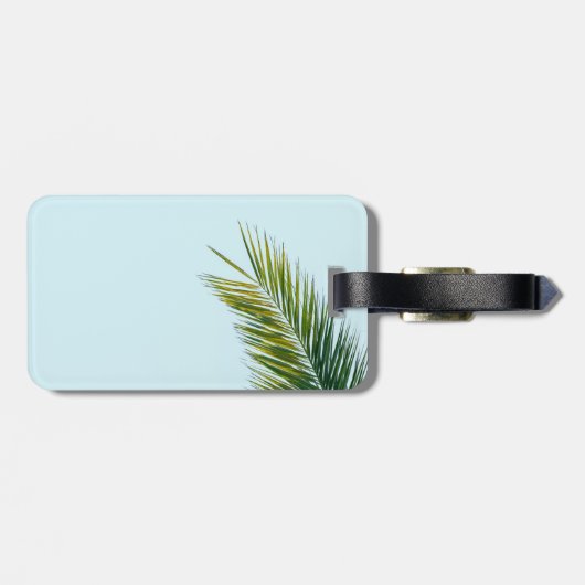 Palmenzweig Gepäckanhänger (Rückseite horizontal)