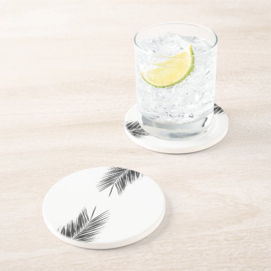 Palmenzweig Getränkeuntersetzer (Seite)