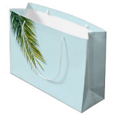 Palmenzweig Große Geschenktüte (Rückseite Schrägansicht)
