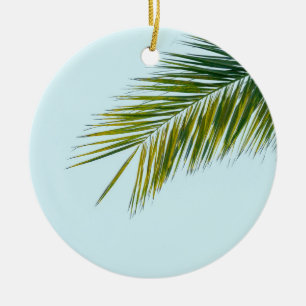 Palmenzweig Keramik Ornament