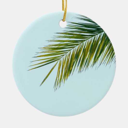 Palmenzweig Keramik Ornament (Vorne)