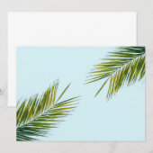 Palmenzweig Menükarte (Vorne/Hinten)