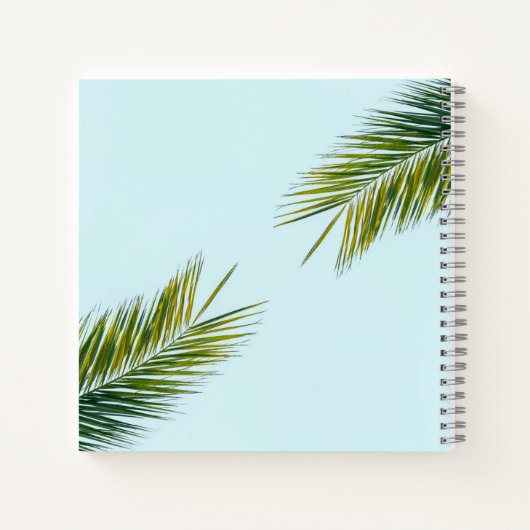 Palmenzweig Notizblock (Rückseite)