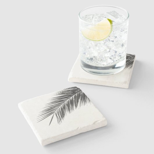 Palmenzweig Steinuntersetzer (Seitenansicht)