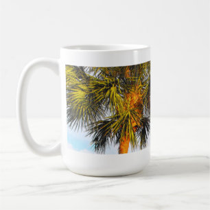 Palmenzweige, Nachmittagssonne Kaffeetasse