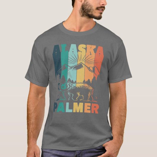 Palmer Alaska Mountain View T-Shirt (Vorderseite)
