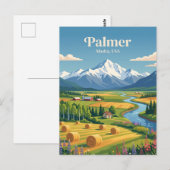 Palmer Alaska Postkarte (Vorne/Hinten)