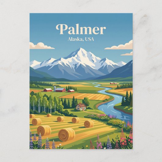Palmer Alaska Postkarte (Vorderseite)