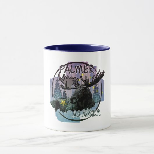 Palmer Alaska rustikale Elche Tasse (Zentrum)