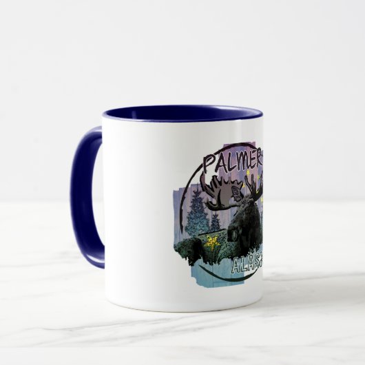 Palmer Alaska rustikale Elche Tasse (Vorderseite Links)