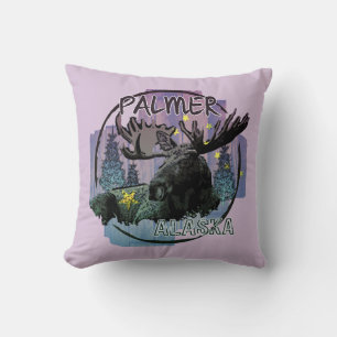 Palmer Alaska rustikales Elchkissen Kissen