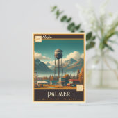 Palmer, Alaska | Vintage Postkarte (Stehend Vorderseite)