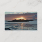 Palmer Ansichtsonnenuntergang Visitenkarte (Rückseite)