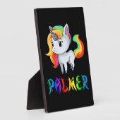 Palmer Einhorn Fotoplatte (Seite)
