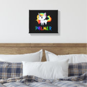 Palmer Einhorn Leinwanddruck (Insitu (Schlafzimmer))