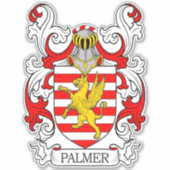 Palmer Familienwappen Aufkleber (Vorderseite)
