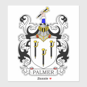 Palmer Familienwappen Aufkleber