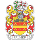 Palmer Familienwappen Aufkleber (Vorderseite)