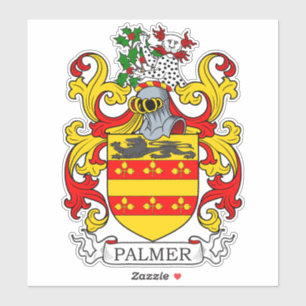 Palmer Familienwappen Aufkleber