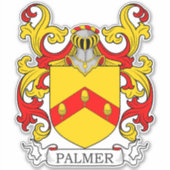 Palmer Familienwappen Aufkleber (Vorderseite)