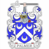 Palmer Familienwappen Aufkleber (Vorderseite)