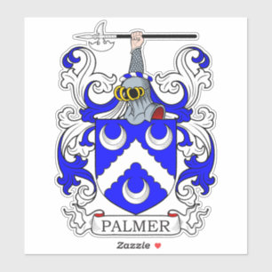 Palmer Familienwappen Aufkleber