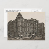 Palmer House, Chicago (c. 1880) Postkarte (Vorne/Hinten)