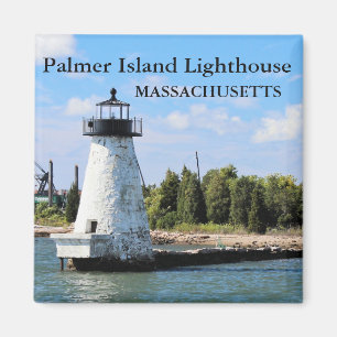 Palmer Island Lighthouse, Massachusetts Magnet #2