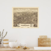 Palmer, MA Panorama Karte - 1879 Poster (Küche)