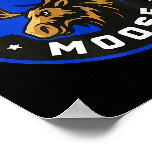 Palmer Moose Hockey 2025 Poster (Ecke)