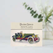 Palmer-Singer Motor Cars, 1909 Postkarte (Stehend Vorderseite)