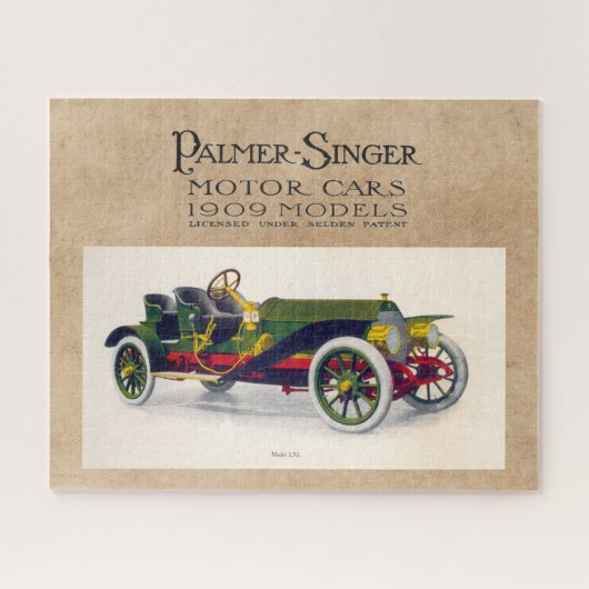 Palmer-Singer Motor Cars, 1909 Puzzle (Horizontal)