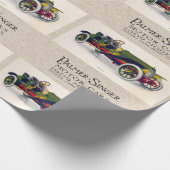 Palmer-Singer Motorwagen, Muster 1909 Geschenkpapier (Ecke)